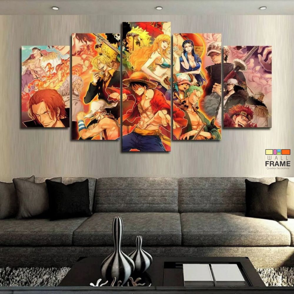 Quadros Decorativos One Piece 63x130cm em Tecido Imagem 1
