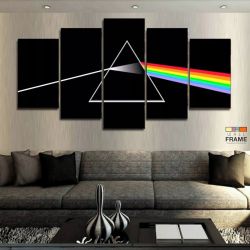 Quadros Decorativos Logo Pink Floyd 63x130cm em Tecido