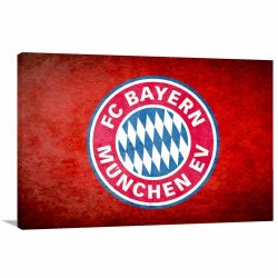 Quadro Bayern Futebol decorativo com Tela em Tecido