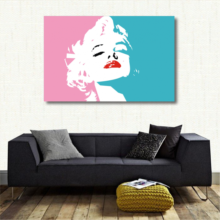 Quadro decorativo Marilyn Monroe - Artístico - Tela em Tecido Imagem 2