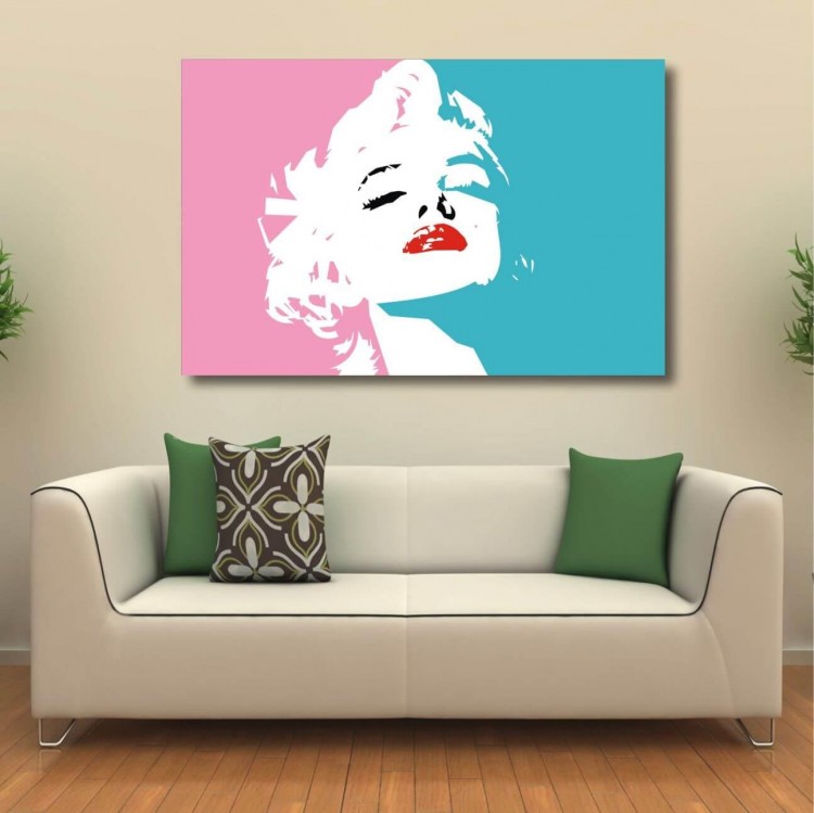 Quadro decorativo Marilyn Monroe - Artístico - Tela em Tecido Imagem 3