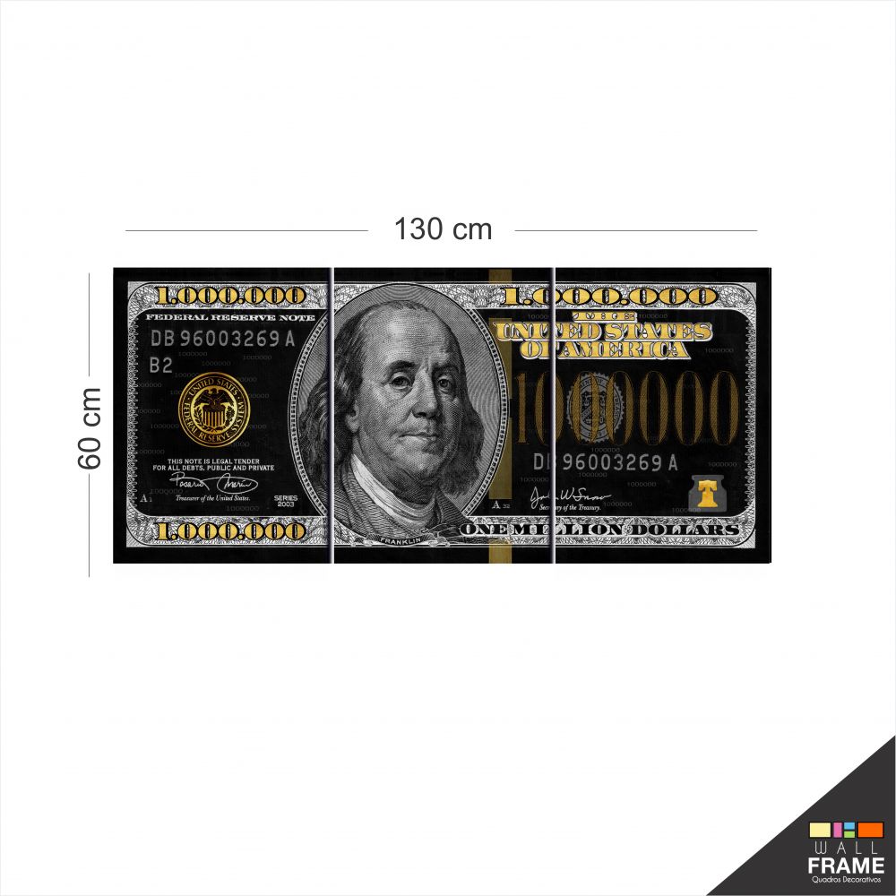 Quadro Nota De 1 Milhão De Dólares Com Moldura E Acrílico M1 Mercado Livre Quadro Nota De 1 Milhão De Dólares Com Moldura E Acrílico M1 Mercado Livre