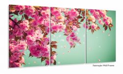 Quadro Decorativo Flor De Primavera Sacura 120x60  Sala