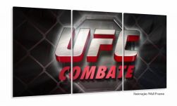 Quadro Decorativo UFC Combate 120x60 em tecido