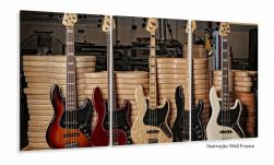 Quadros Decorativo Guitarras Fender 3 Peças