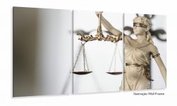 Quadros Decorativos Judiciario Advocacia Escritório 120x60 3 peças