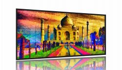 Quadro Decorativo 130x60 Sala Quarto Arte Índia Taj Mahal 1