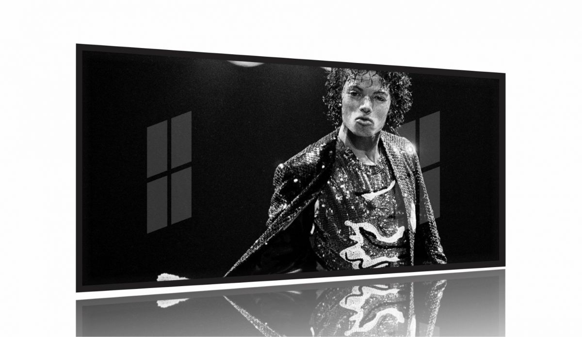 Quadro Decorativo Michael Jackson Sala 130x60 Moldura Preta 2x2 Imagem 1
